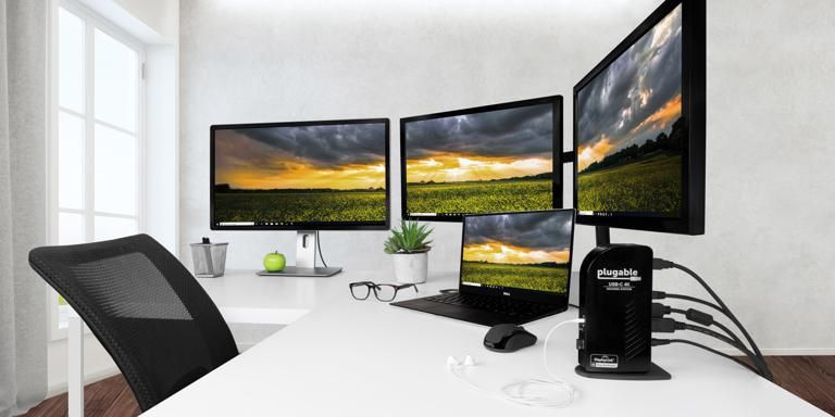 Plugable Technologies UD-ULTC4K laptop dock/port replicator Docking USB 3.2 Gen 1 (3.1 Gen 1) Type-C Black – image 4