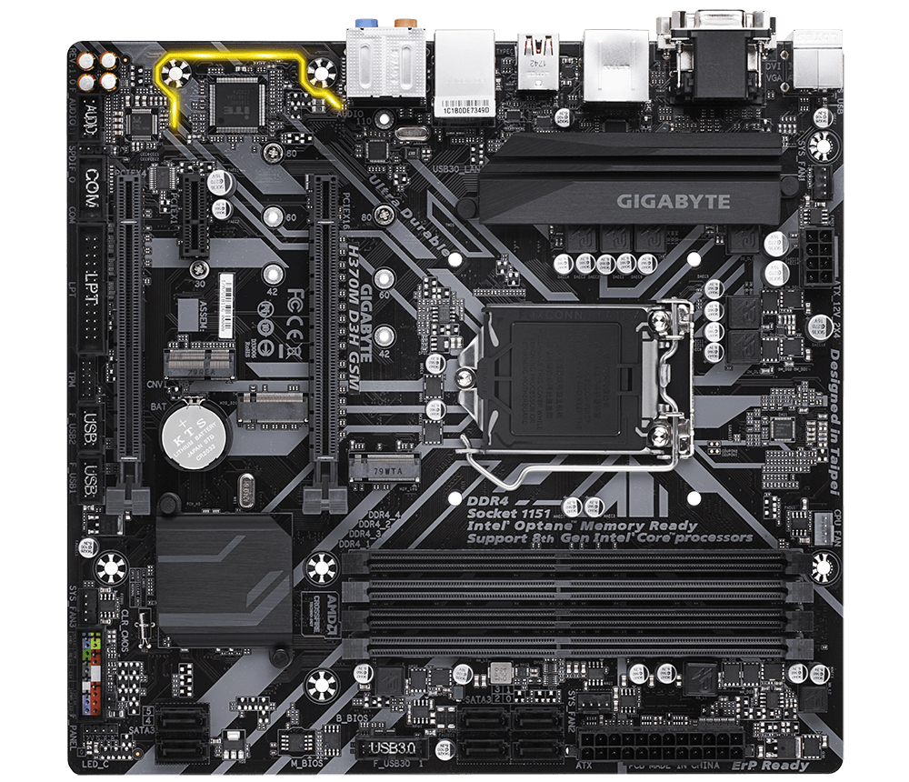 GIGABYTE H370M D3H GSM – image 2