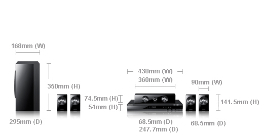 Samsung HT-D550 home cinema system 5.1 channels Black – image 3