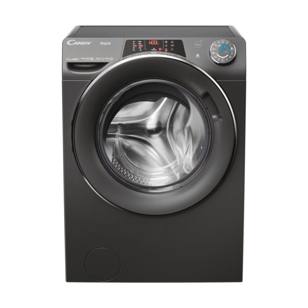 Candy RapidÓ ROW4964DWMCRET-S washer dryer Freestanding Front-load Anthracite – image 1