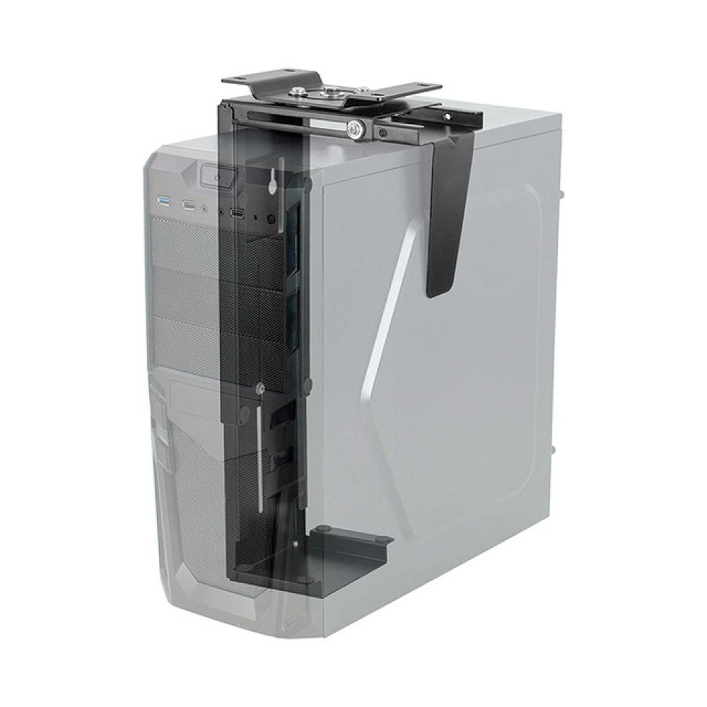 Techly ICA-CS 66 supporto per CPU Porta CPU sotto scrivania Nero