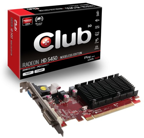 CLUB3D CGAX-5456 graphics card AMD Radeon HD5450