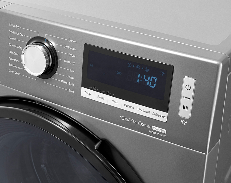 Hisense WDBL1014VT washer dryer Freestanding Front-load Titanium – image 9
