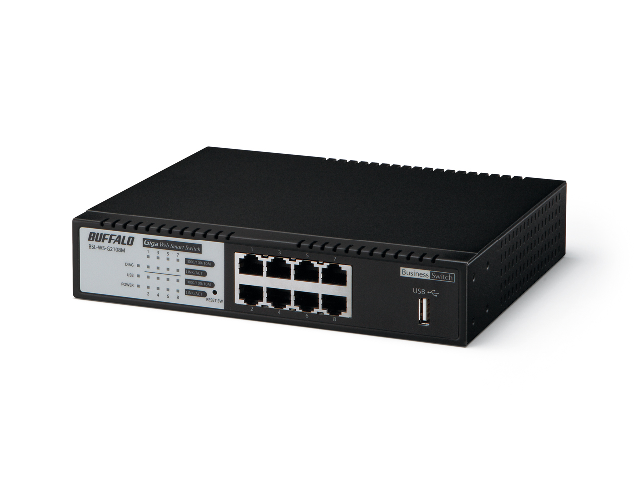 Buffalo BSL-WS-G2108M-EU network switch Managed L2 Gigabit Ethernet (10/100/1000) Black