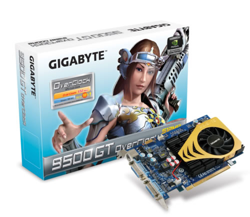 GIGABYTE GV-N95TOC-512H graphics card GeForce 9500 GT GDDR2