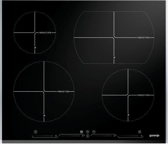 Gorenje IS642AXC hob Black Built-in Zone induction hob 4 zone(s)