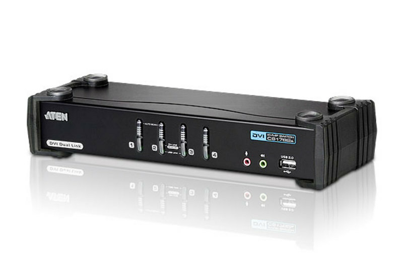 ATEN CS1784A-AT-G KVM-kytkin Musta
