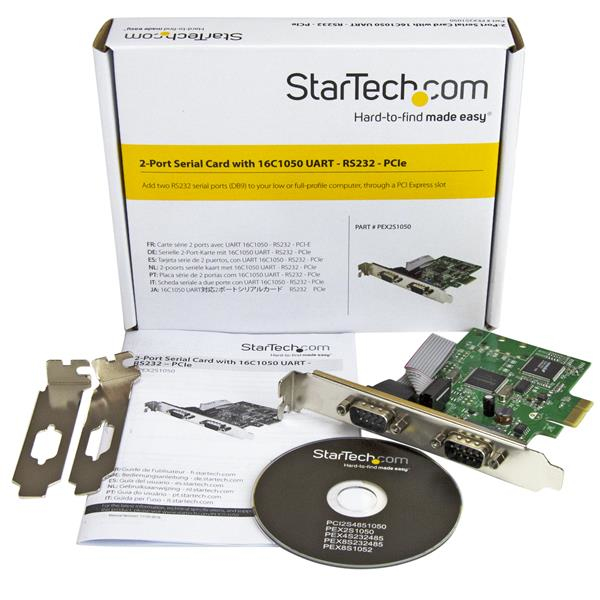 StarTech.com 2-Port PCI Express Serial Card with 16C1050 UART - RS232 - TAA – image 5