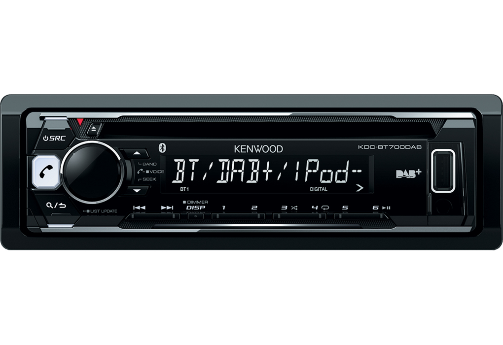 Kenwood KDC-BT700DAB car media receiver Black Bluetooth – image 1