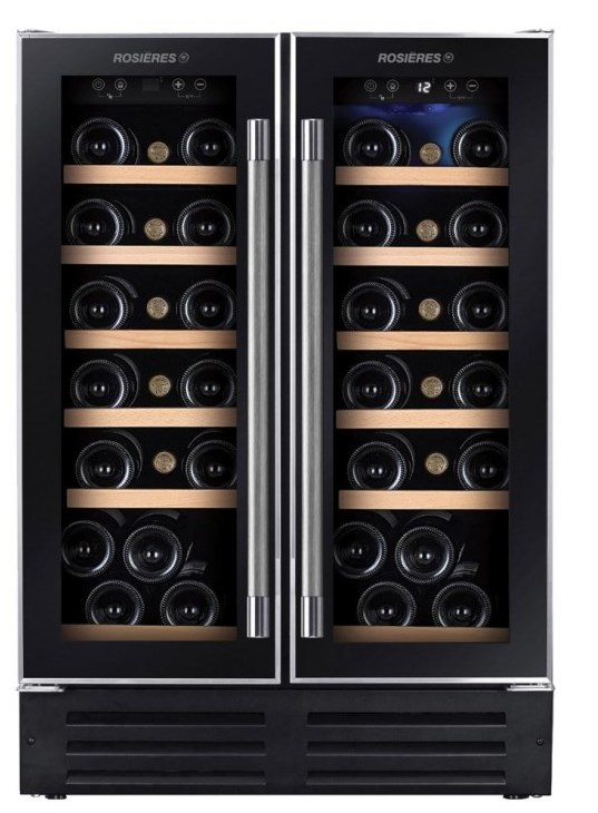 Rosieres RWCB60D wine cooler Freestanding Black, Stainless steel 38 bottle(s)