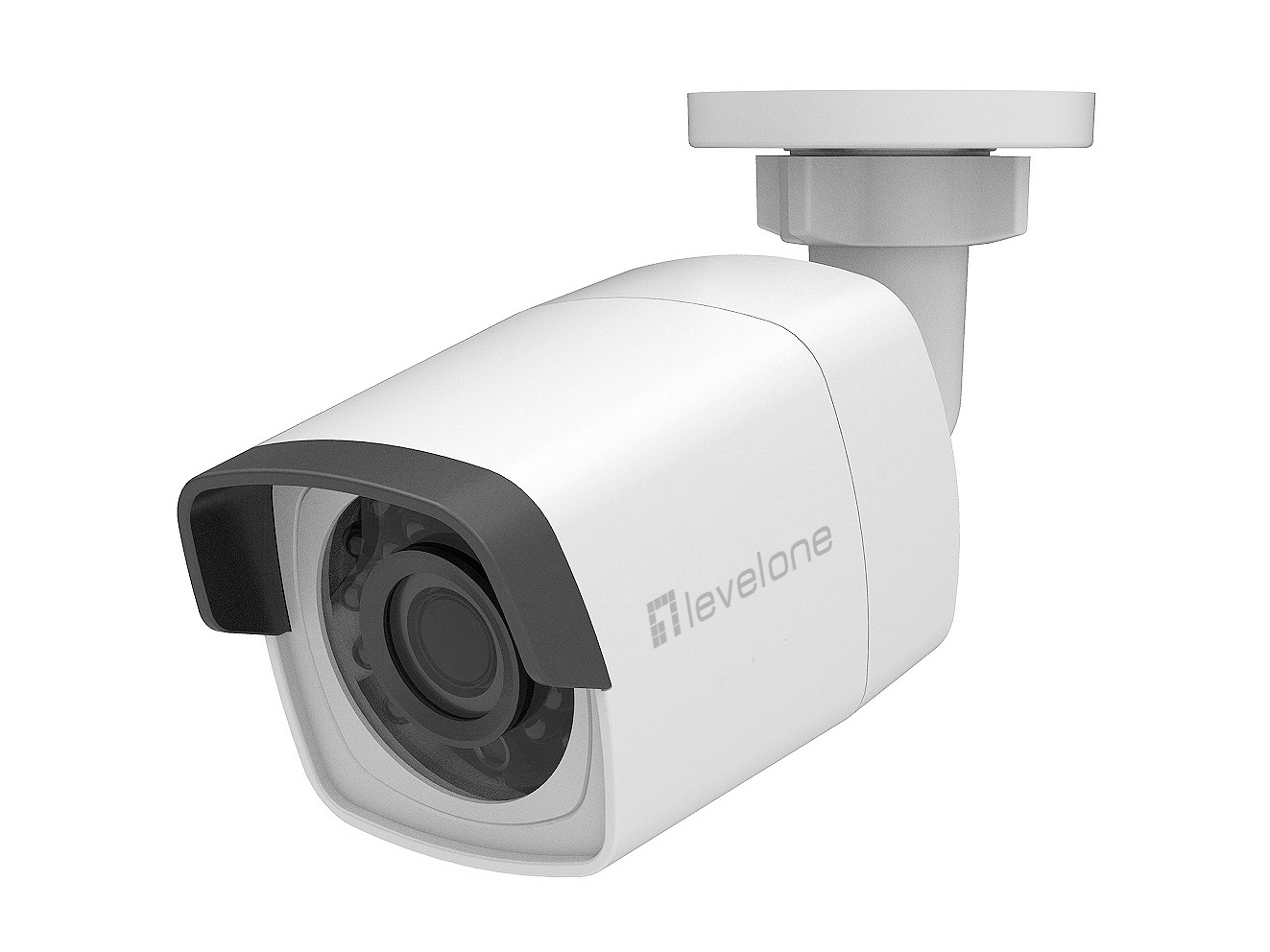 LevelOne GEMINI Fixed IP Network Camera, 4-Megapixel, IR LEDs, 802.3af PoE, Indoor/Outdoor