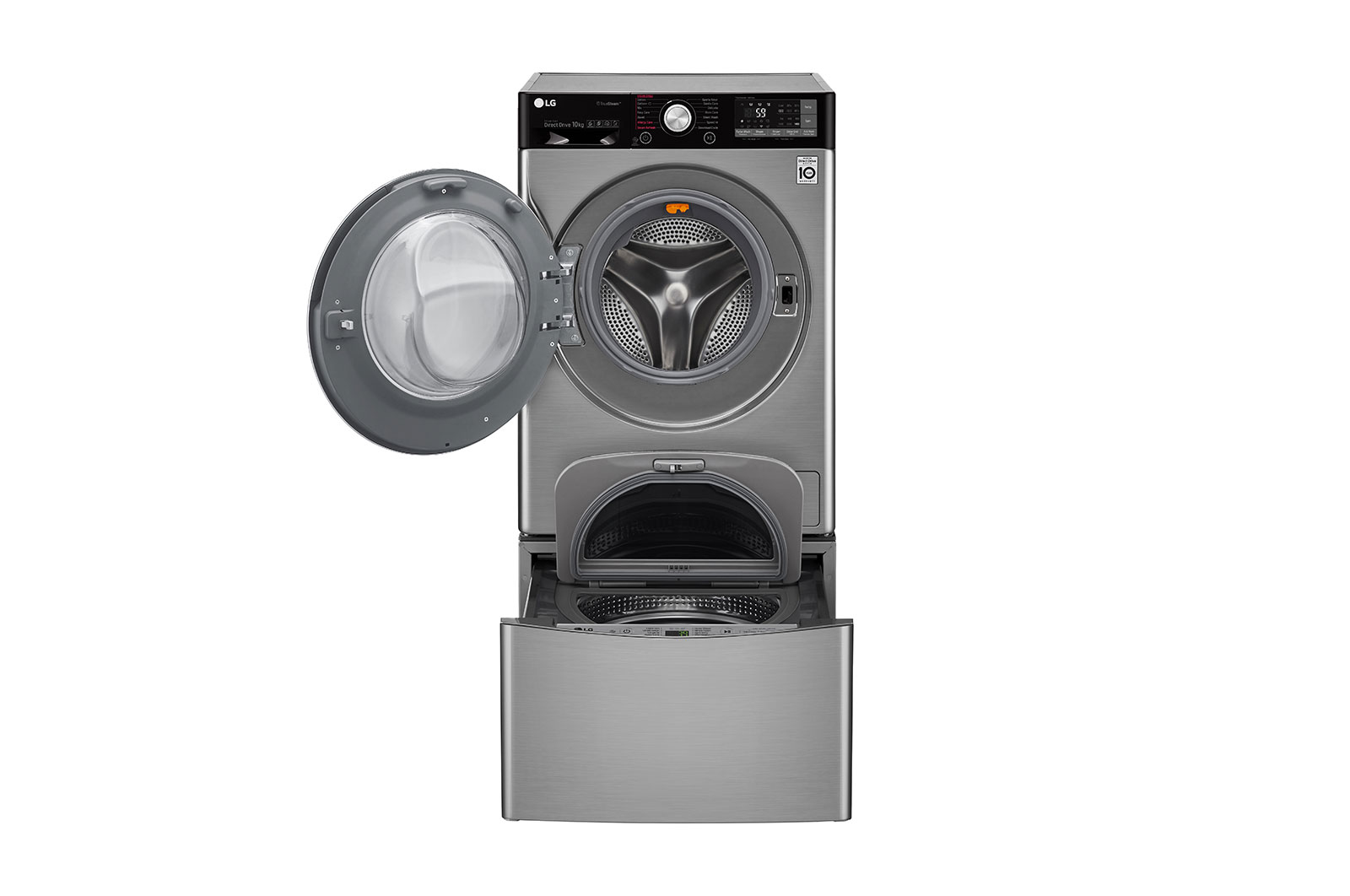 LG F4J9VHP2TD/F8K5XNK4 washer dryer Freestanding Front-load Grey – image 3