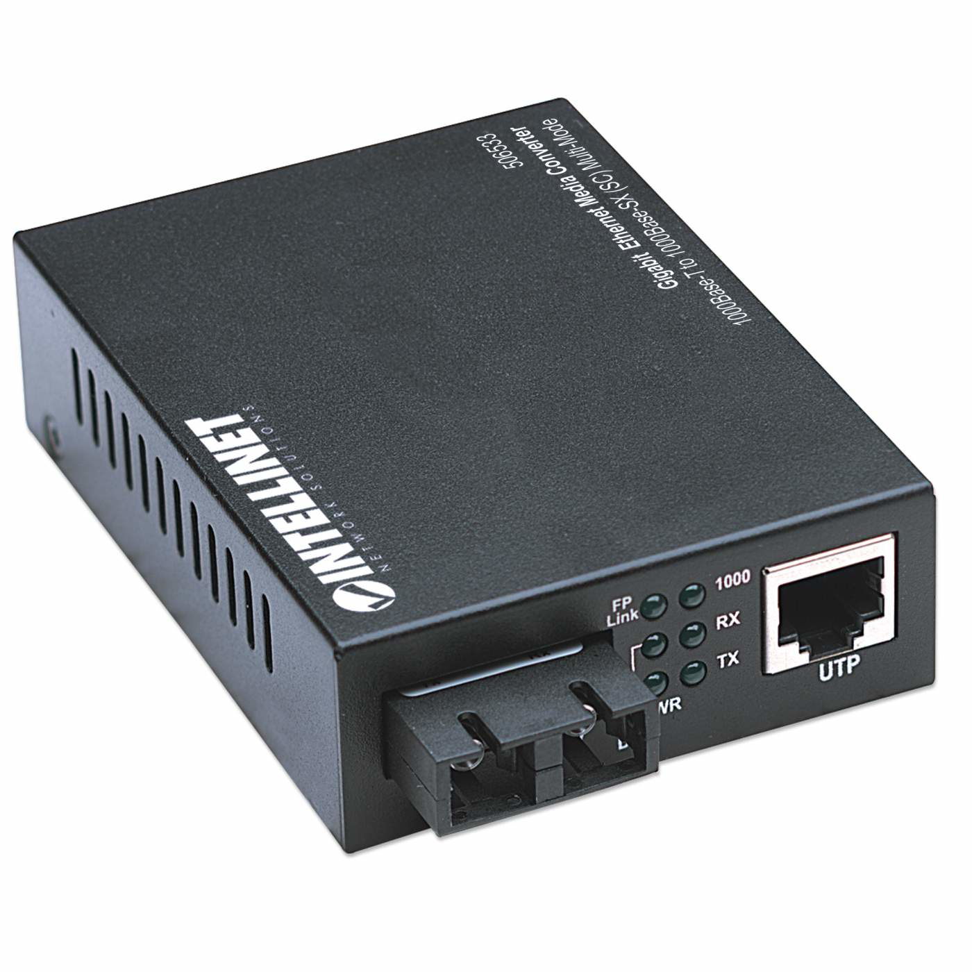 Intellinet Gigabit Ethernet Media Converter, 1000Base-T to 1000Base-Sx (SC) Multi-Mode, 550m (Euro 2-pin plug) – image 2