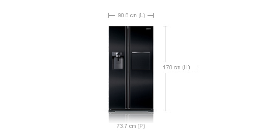 Samsung RSG5PUBP side-by-side refrigerator – image 3