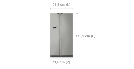 Samsung RSH5SEPN side-by-side refrigerator Freestanding – image 5