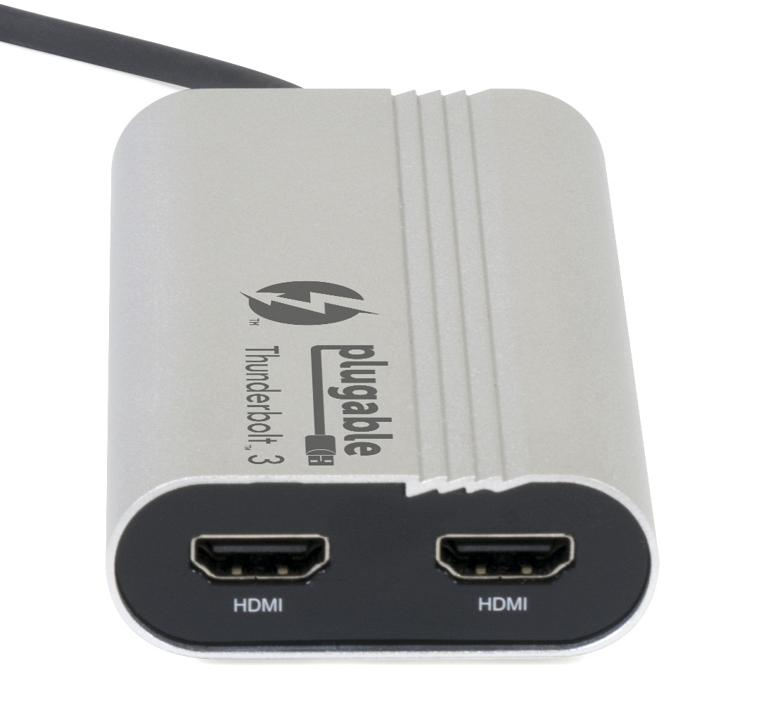 Plugable Technologies TBT3-HDMI2X-83 USB graphics adapter – image 4