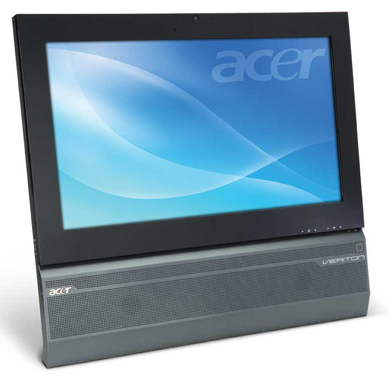 Acer Veriton 410G Intel® Core™2 Duo E6700 54.6 cm (21.5") 1920 x 1080 pixels All-in-One PC 4 GB DDR3-SDRAM 500 GB HDD Windows 7 Professional Grey – image 1