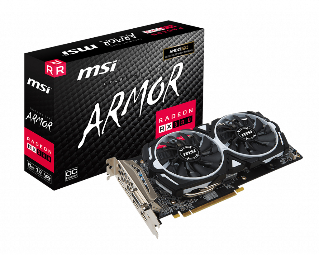 MSI Radeon RX 580 ARMOR 8G OC – image 1