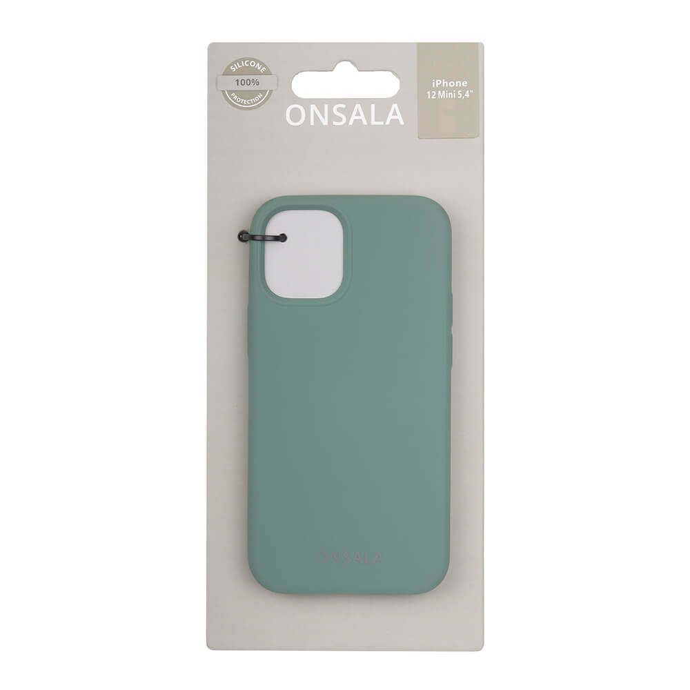 Onsala Phone Case Silicone Pine Green - iPhone 12 Mini – image 2