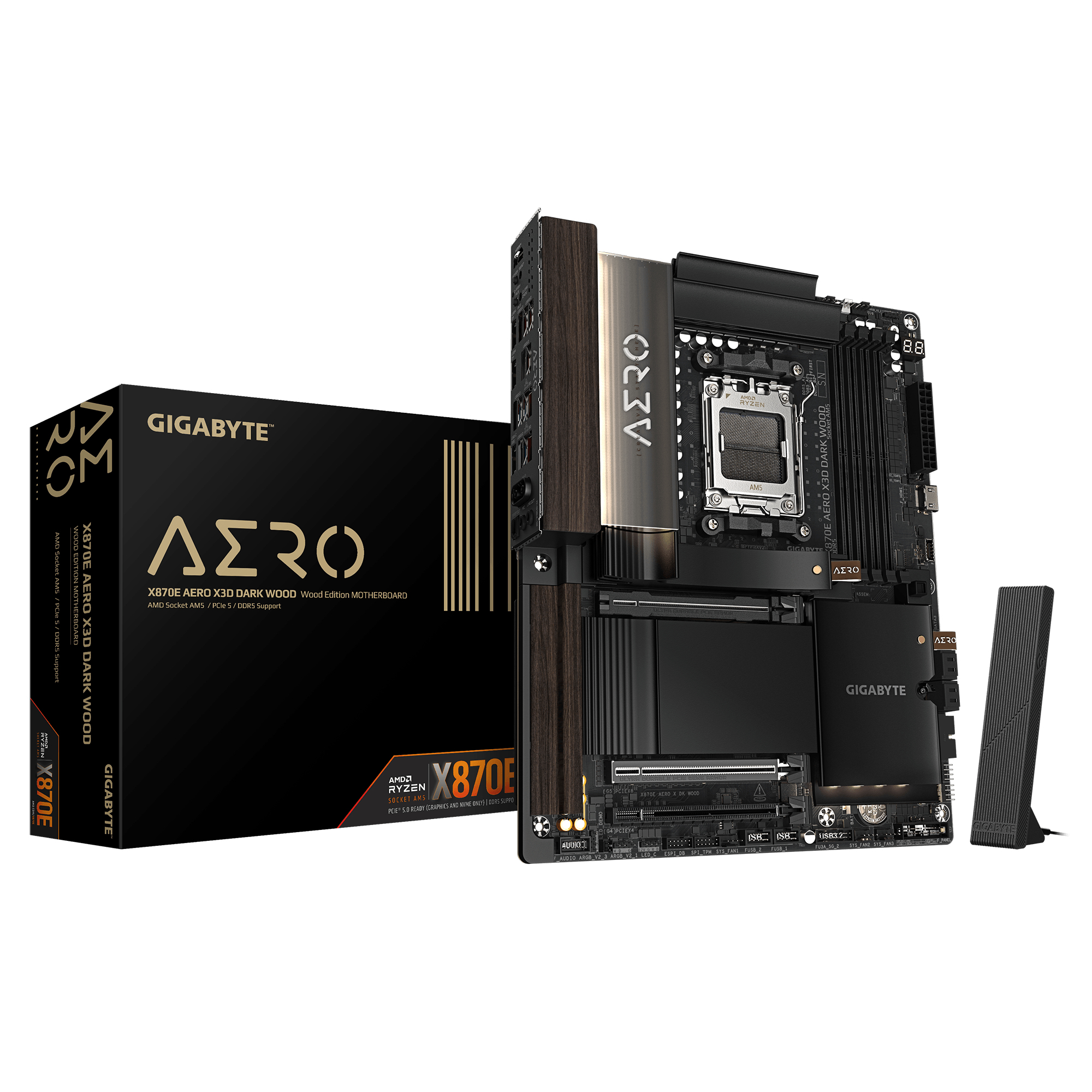 Gigabyte X870E AERO X3D Dark Wood      (X870,AM5,ATX,DDR5)