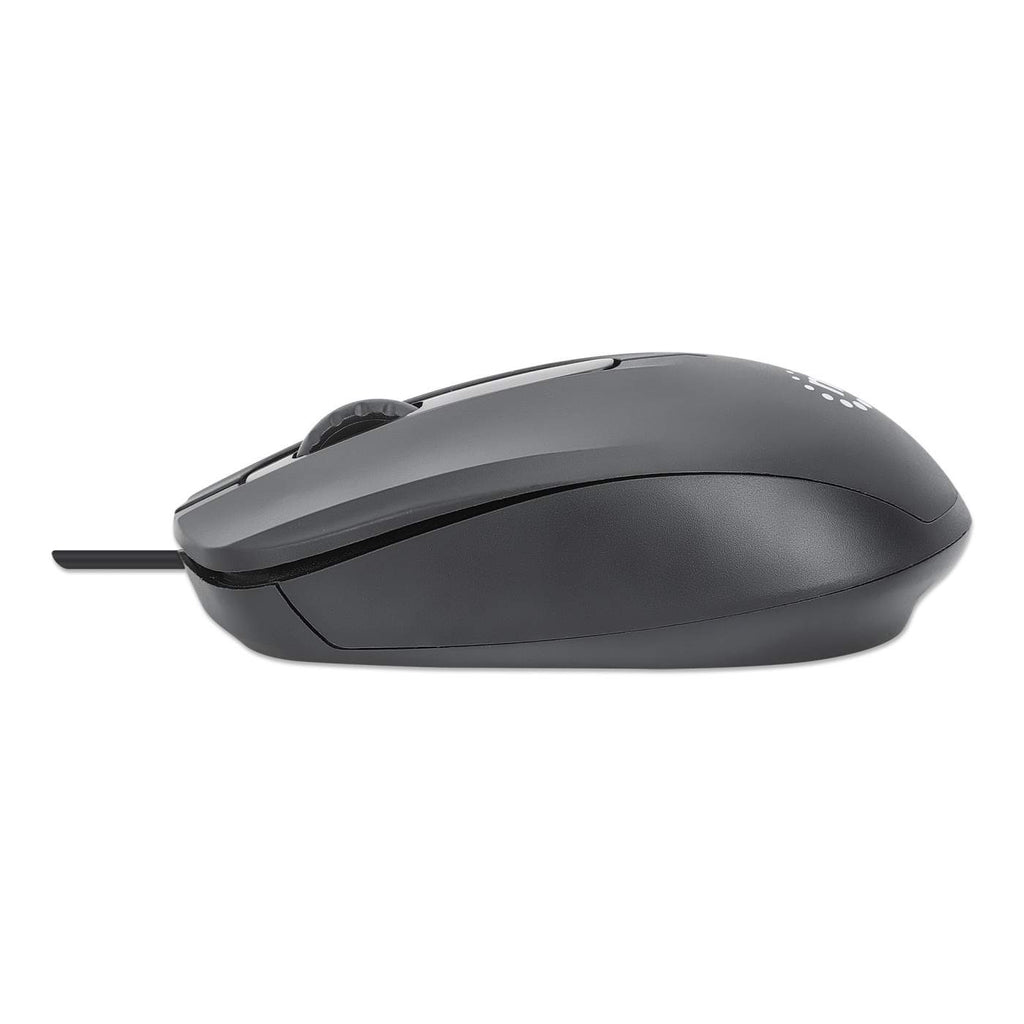 Manhattan Comfort II USB Wired Mouse, Black, 1000dpi, USB-A, Optical, Ambidextrous, Portable/Compact, Three Button with Scroll Wheel, Three Year Warranty – image 4