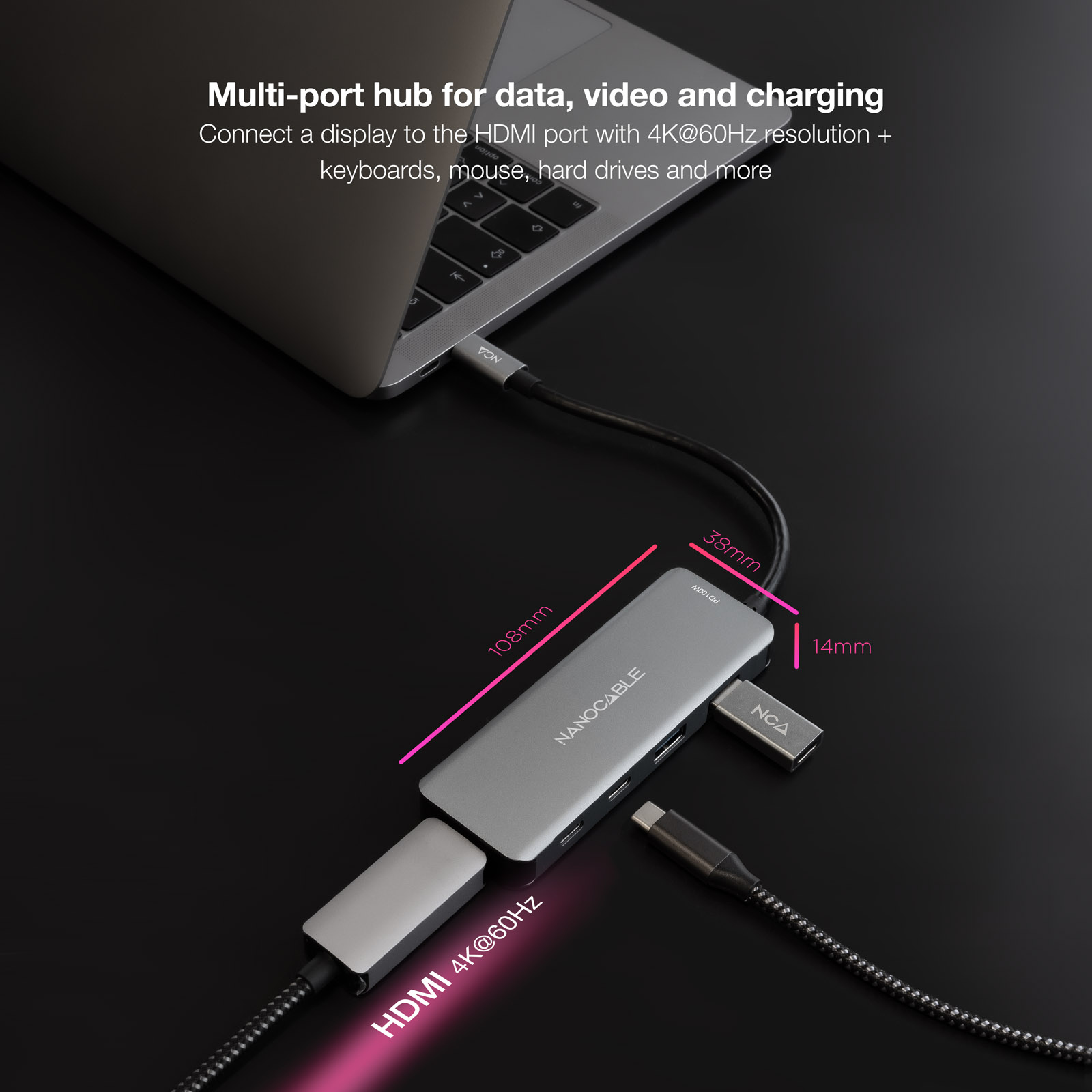 Nanocable USB-C 6-in-1 Hub, USB-C 3.2 GEN1 – image 5