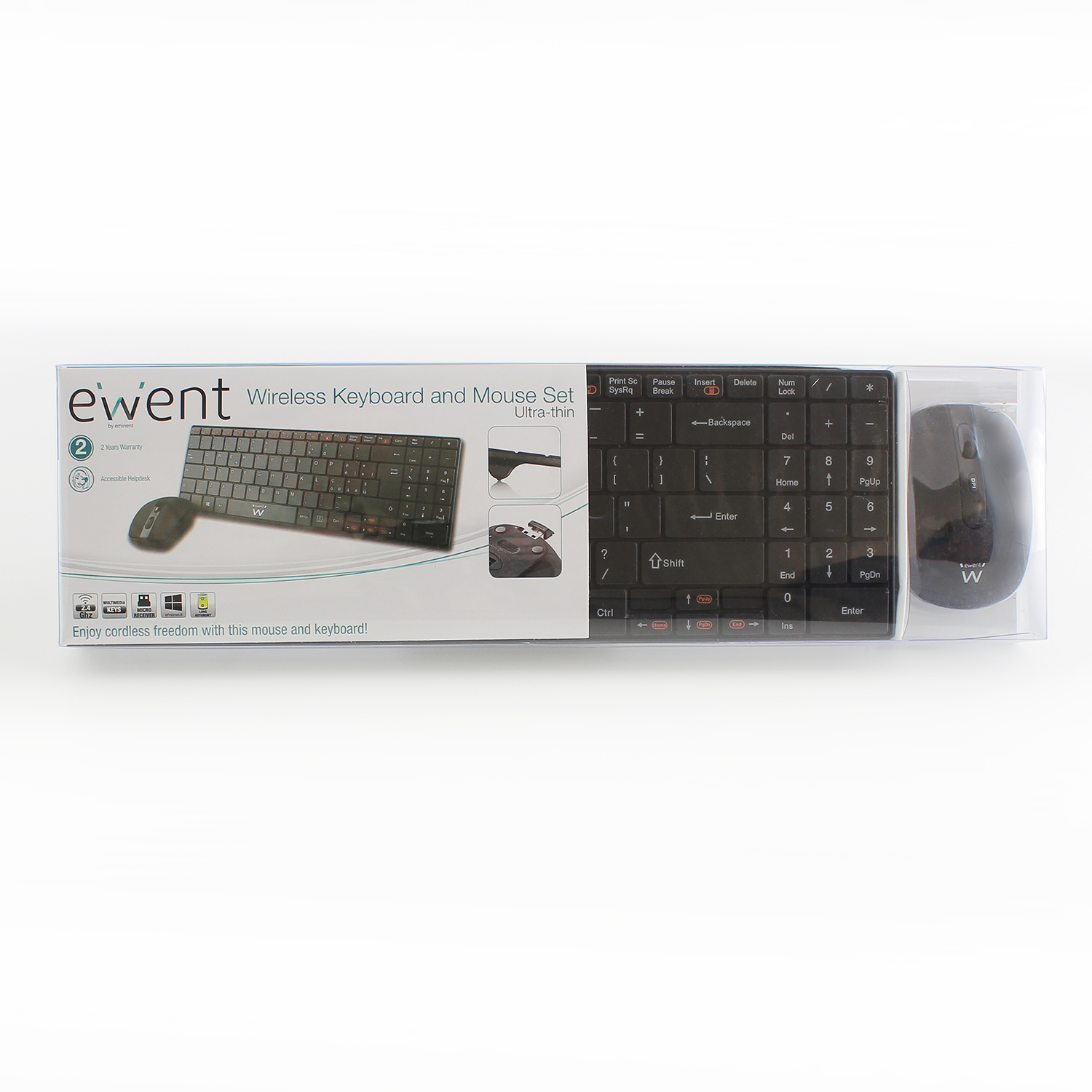 Ewent EW3138 keyboard Mouse included RF Wireless QWERTY Black – image 2