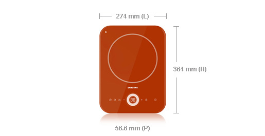 Samsung CTN431SC0R hob Red Countertop Zone induction hob 1 zone(s) – image 5