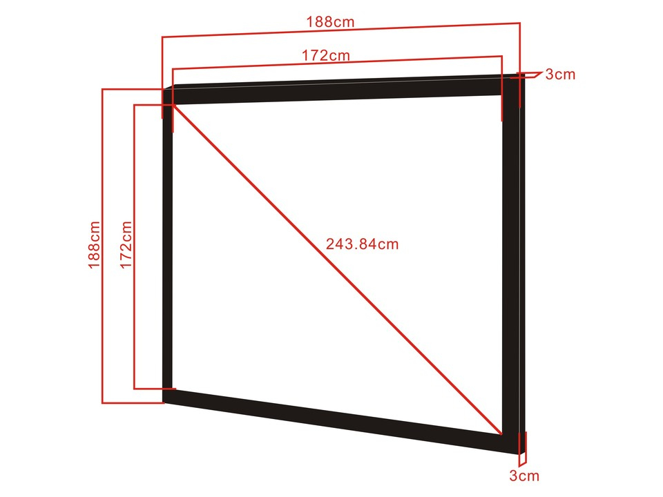 Multibrackets M 1:1 Framed Projection Screen – image 2