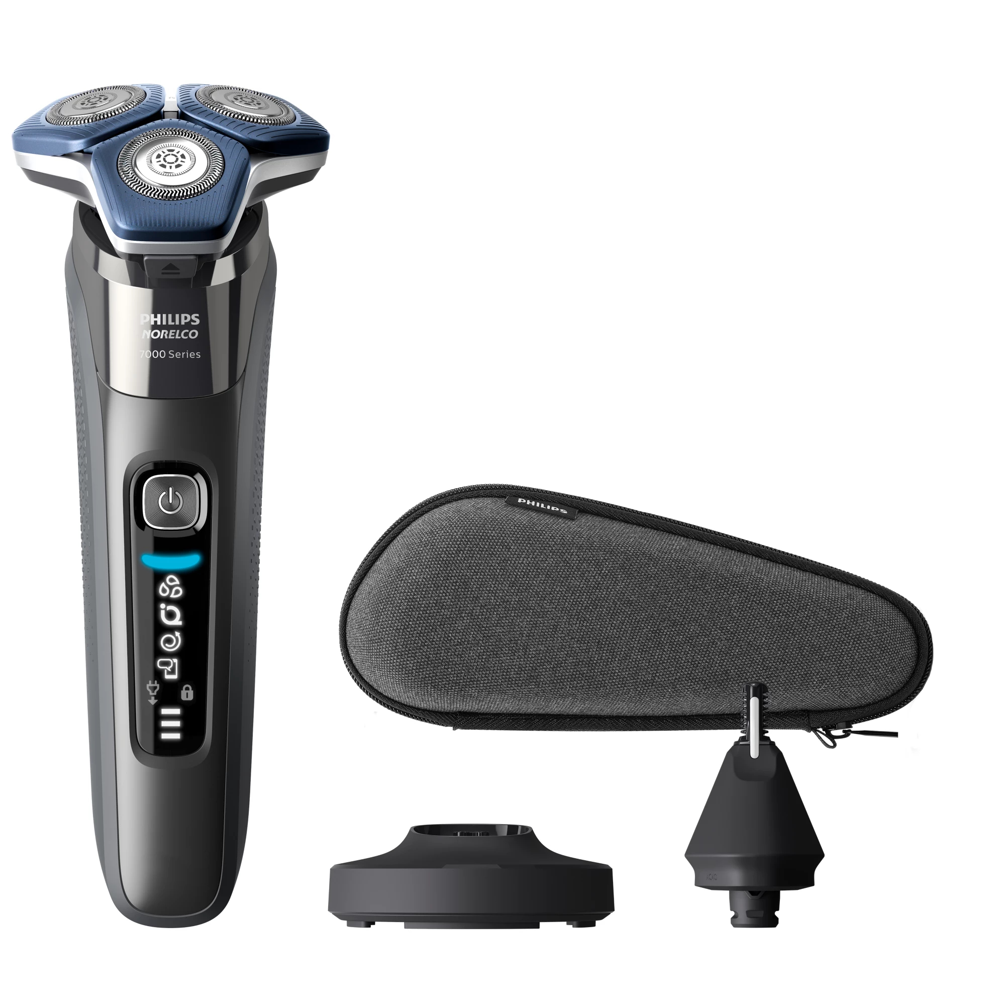 Philips SHAVER Series 7000 S7887/92 men's shaver Rotation shaver Trimmer Chrome – image 1