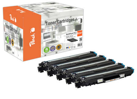 Peach PT1071 toner cartridge 5 pc(s) Compatible Black, Cyan, Magenta, Yellow