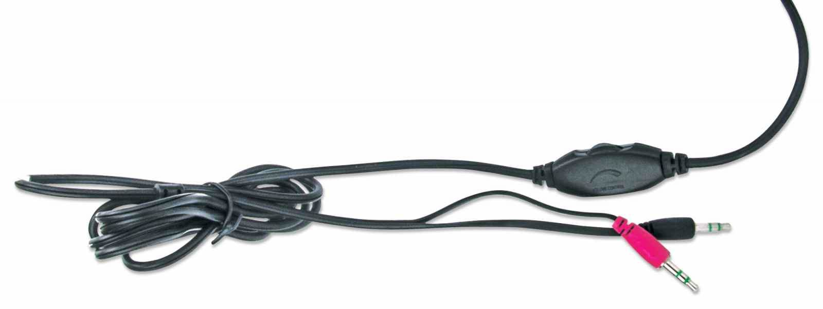 Manhattan Stereo Headset, Lightweight, adjustable microphone, in-line volume control, padded cloth ear cushions, two – image 4