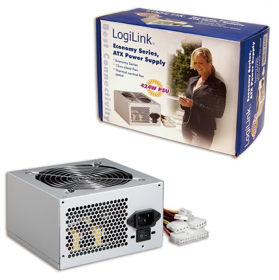 LogiLink PA0011 power supply unit 424, 185 ATX White – image 1