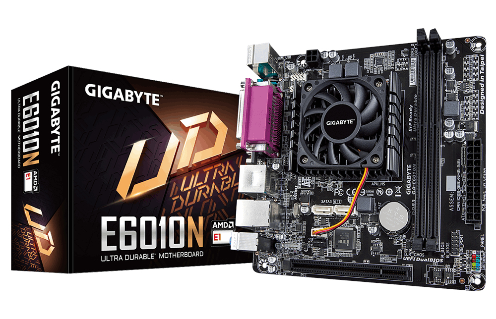 GIGABYTE GA-E6010N motherboard AMD SoC NA (integrated CPU) mini ITX – image 2