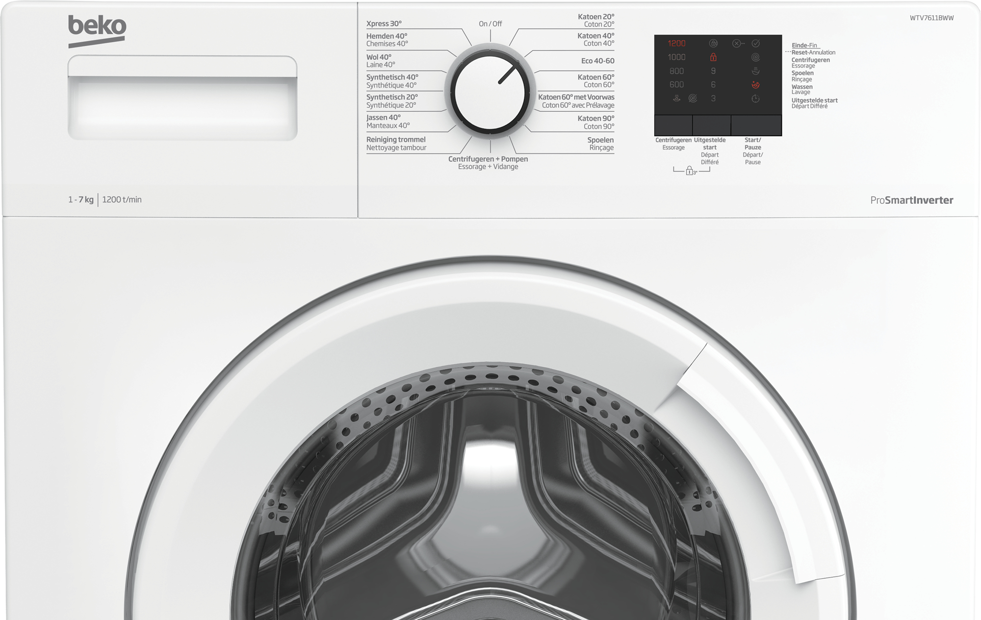 Beko WTV7611BWW washing machine Front-load – image 3
