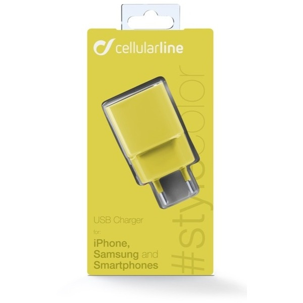 Cellularline 36893 mobile device charger Smartphone, Tablet Yellow AC Indoor – image 3