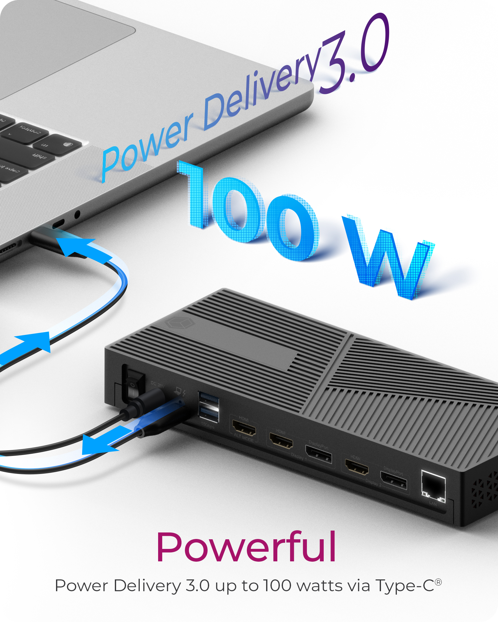 ICY BOX 11 in 1 Hybrid DockingStation with triple video output – image 4