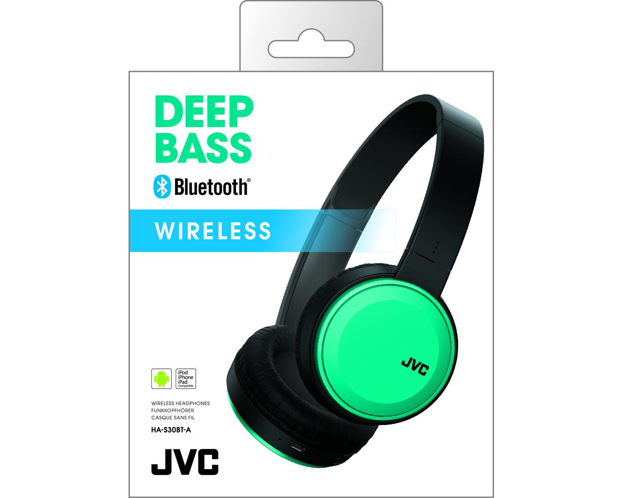 JVC HA-S30BT-A Headset Wireless Head-band Calls/Music Micro-USB Bluetooth Black, Blue – image 2