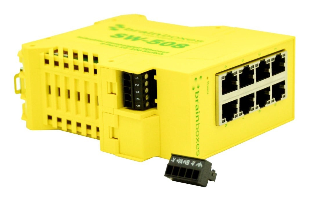 Brainboxes Industrial 8 Port 10/100 Ethernet Switch – image 9