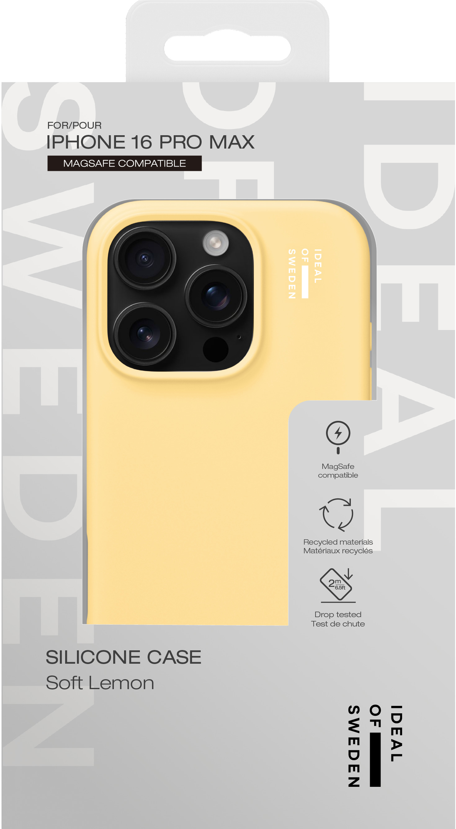 iDeal of Sweden Silicone Case MagSafe iPhone 16 Pro Max Soft Lemon – image 5
