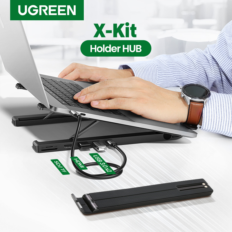 Ugreen X-Kit Docking Station USB-C to 2*USB3.0+HDMI+SD+TF Card Reader – image 7