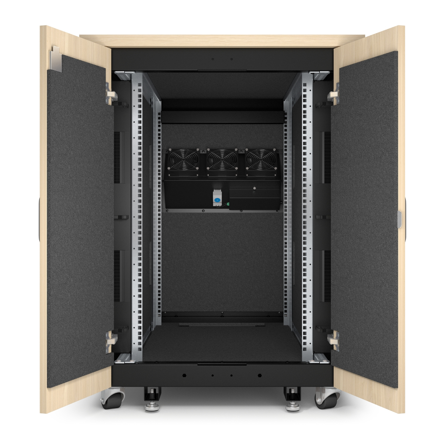 APC AR4017A rack cabinet 17U Freestanding rack Black, Maple colour – image 3