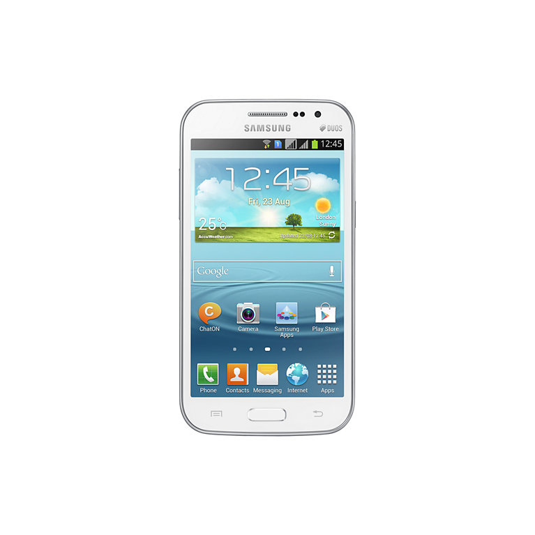 Samsung Galaxy Win 11.9 cm (4.7") Dual SIM Android 4.1 3G Micro-USB 1 GB 4 GB 2000 mAh White