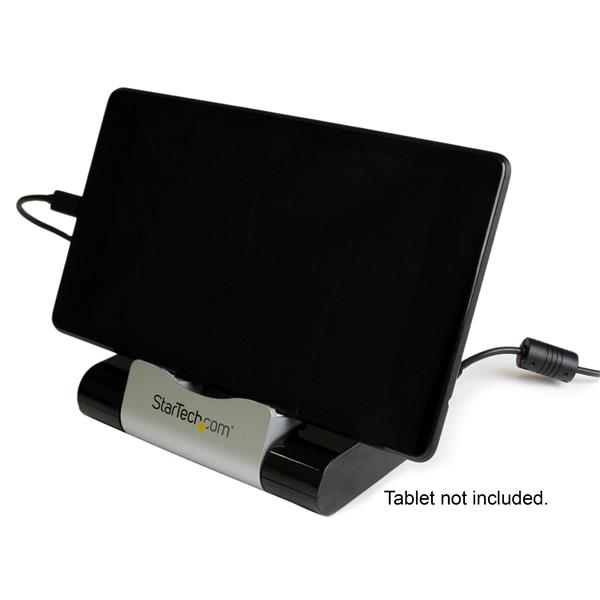StarTech.com 3-Port USB 3.0 Hub for Laptops & Windows Based Tablets + Fast-Charge Port & Device Stand - Black – image 5