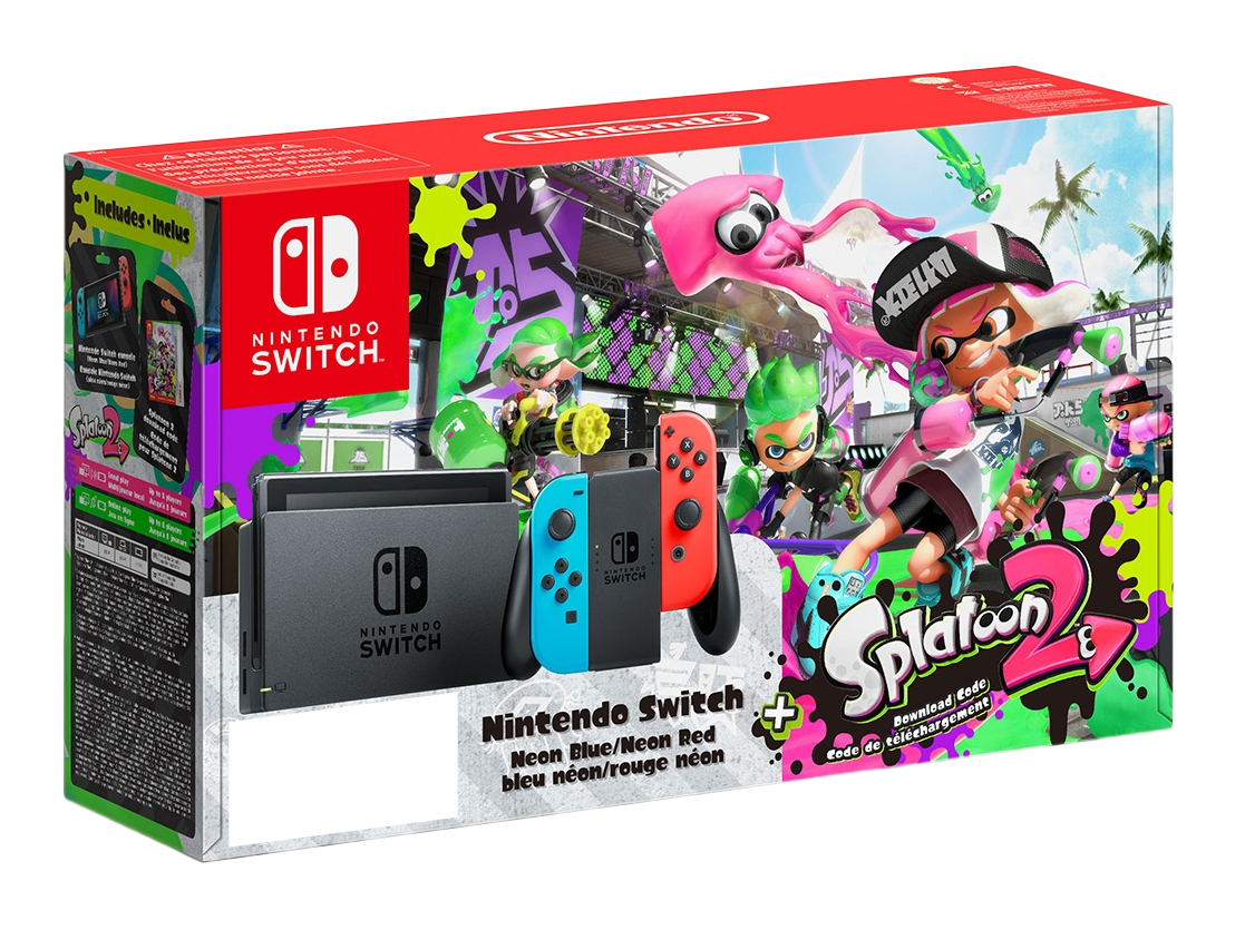 Nintendo Switch neon + Splatoon 2 – image 1