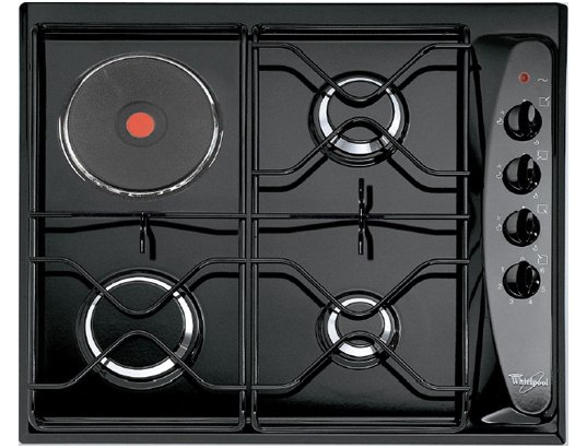 Whirlpool AKM261NB hob Black Built-in Combi 4 zone(s)