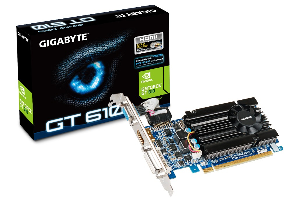 GIGABYTE GV-N610D3-1GI graphics card NVIDIA GeForce GT 610 – image 2