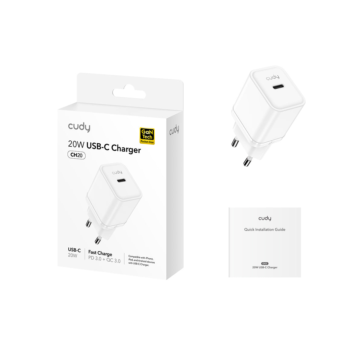 Cudy 20W USB-C GaN Charger, CH20 1.0 – image 4