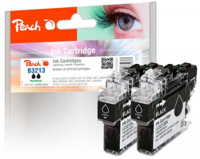 Peach 320481 ink cartridge 2 pc(s) Compatible High (XL) Yield Black