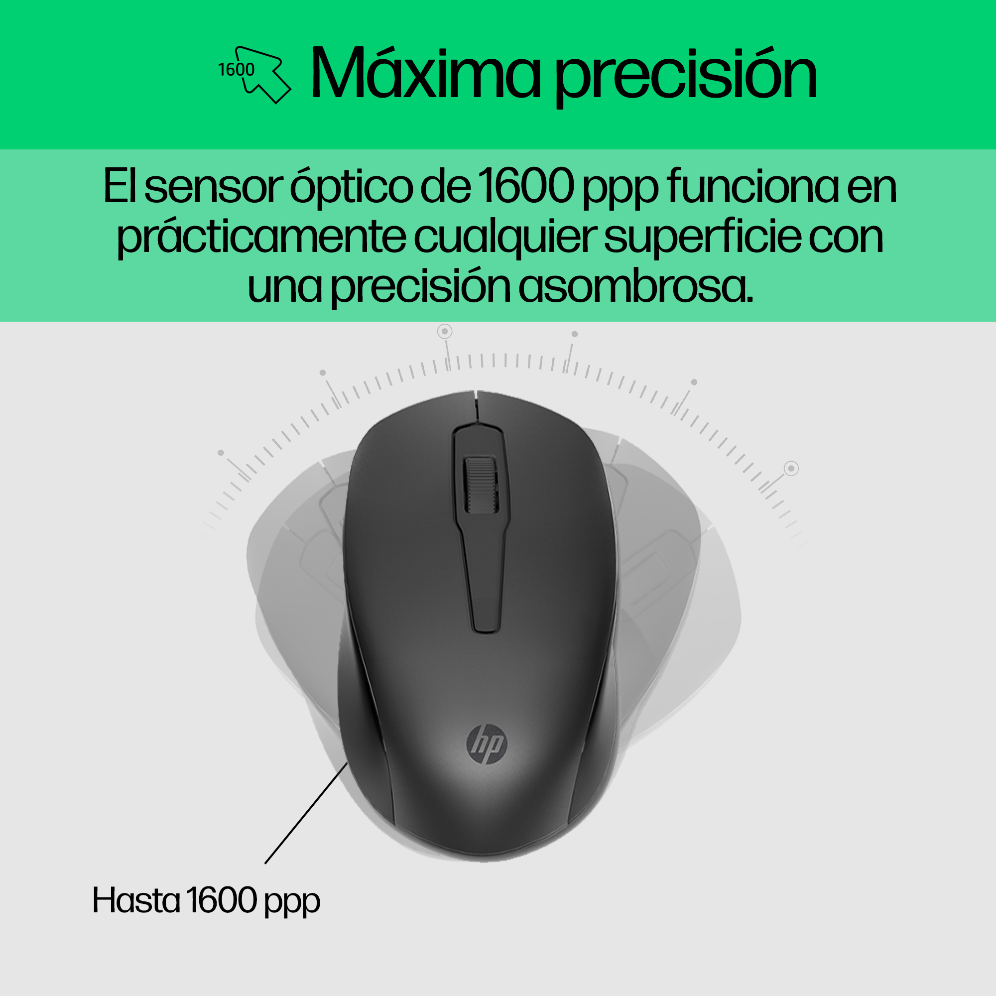 HP Combinación de teclado y ratón inalámbricos 330 quinta imagen